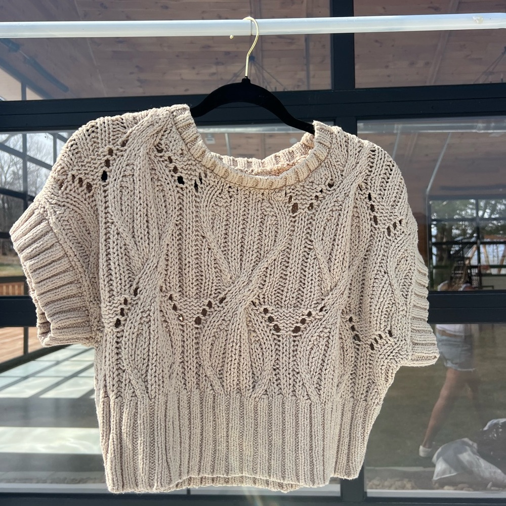 By Together Cream Knit Top
